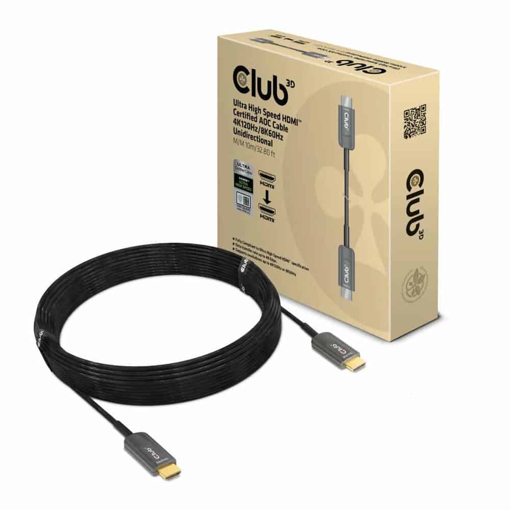 (image for) Club 3D 10m Ultra High Speed HDMI 2.1 Cable